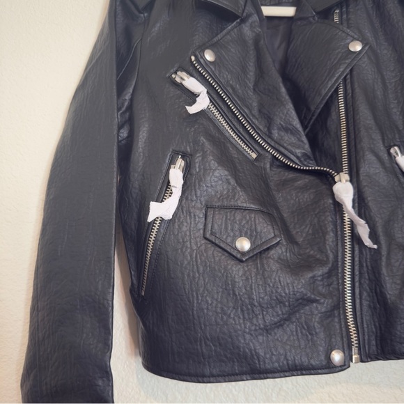 Free people BlankNYC Morning Gram Vegan Leather Moto Jacket - Picture 4 of 11